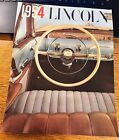 1954 Lincoln Capri & Cosmopolitan Sedan Coupe Convertible Sales Brochure