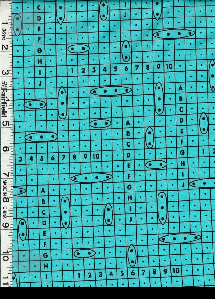 Tablero de juego Hasbro Battleship Green de Camelot Fabrics por parte Foto 1 de 1