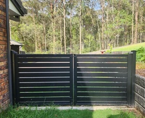 Double Gates for homes & driveways - 8 Colours - Custom to your size - Picture 1 of 10
