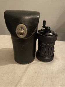 Vintage Curta Type 1 Mechanical Calculator Post WW2 With Leather Case - Picture 1 of 8