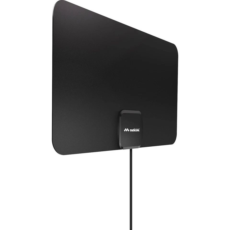 Meliconi Antenna TV Easy Fit Amplificata Ultra Slim Compatibile DVB-T2 HEVC
