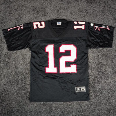 Camiseta deportiva de colección de los Atlanta Falcons de la NFL para hombre 46 negra Chandler #12 usada en excelente estado Foto 1 de 4
