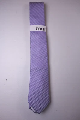 BAR III Lilac Purple Lombard Geo Geometric Neck Tie NEW - Image 1 of 2
