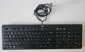 HP 803181-001 Slim Business Black Keyboard USB Wired PH0U sp 803823-001 q-ty - Picture 1 of 4
