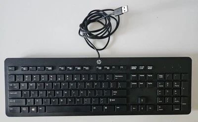 HP 803181-001 Slim Business Black Keyboard USB Wired PH0U sp 803823-001 q-ty - Image 1 of 4