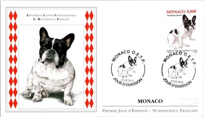 Monaco SC# 2710 FDC 2013 International Bulldog Dog Show - A03056 - Image 1 of 2