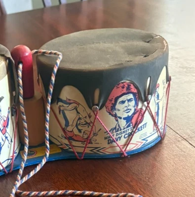 Disney DAVY CROCKETT Tom-Tom Drums ORIGINAL BOX - Image 1 of 4