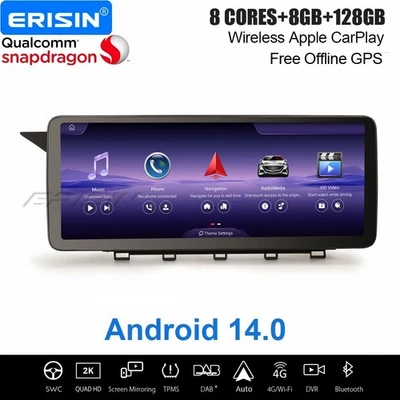 12,3" 128GB Android 14 Qualcomm Autoradio Navi Mercedes GLK Klasse X204 NTG 4.0 - Bild 1 von 4