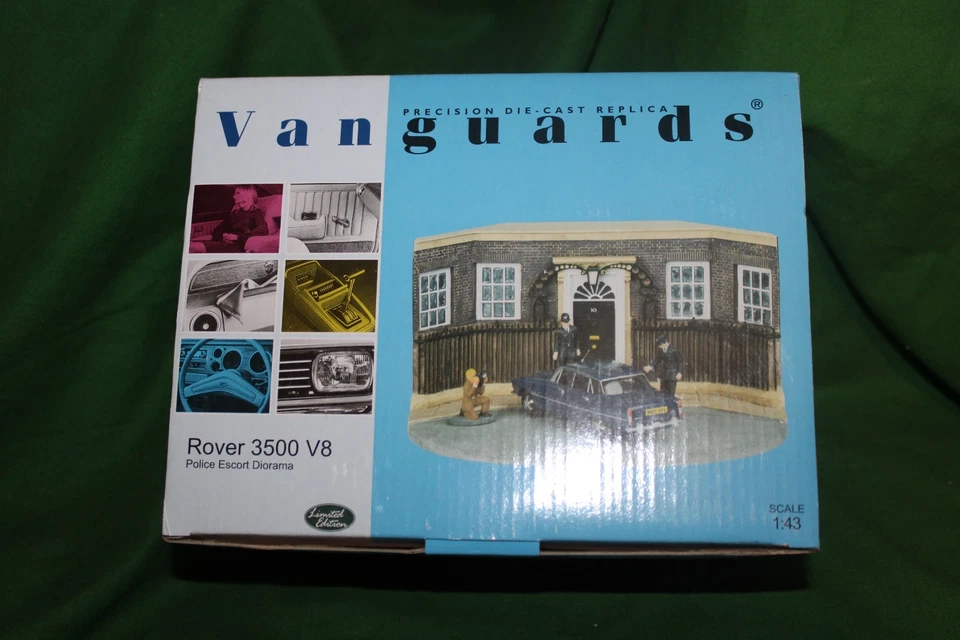 LLEDO VANGUARDS DIORAMA ROVER P6 3500 V8 POLICE ESCORT 10 DOWNING ST 1/43 PD3002 - Image 1 of 1