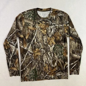 Realtree Shirt Mens Large Camo Long Sleeve Edge Hunting Outdoor Performance Tee - Picture 1 of 11