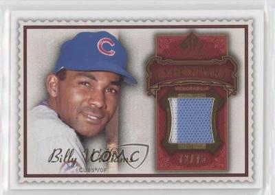 2009 SP Legendary Cuts Legendary Memorabilia Red /75 Billy Williams #LM-BW2 HOF - Image 1 of 2