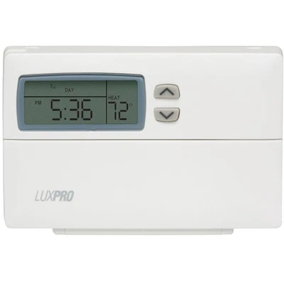 Lux Pro Programmable Thermostat for Home Use; 5-2 Day Thermostat; 1 Heat, 1 C... - Image 1 of 4