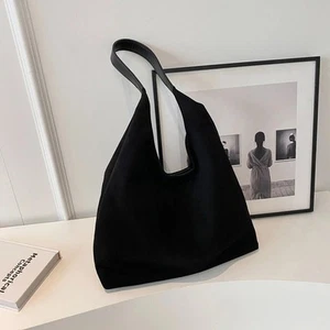 Women Suede Tote Bag Shoulder Bag Large Capacity Commuter Travel Bag - Picture 1 of 19