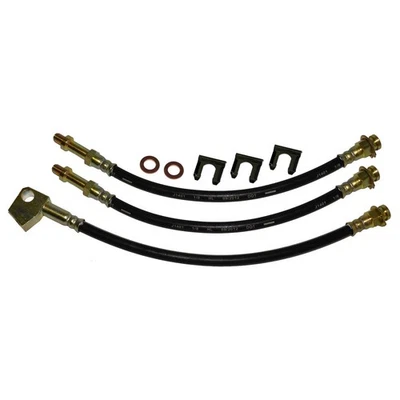 Kit de mangueira de freio de borracha freios a tambor dianteiros 1970 Dodge Challenger Plymouth Cuda 3 peças - Imagem 1 de 4