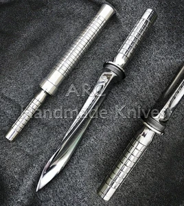JAGDKOMMANDO MESSER HANDMADE CUSTOM TRIPLE TWISTED TRI BLADED SPECIAL FORCE FIXED - Bild 1 von 7