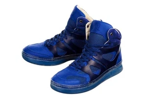 Authentic Alexander McQueen x Puma MCQ Blue High Top Sneakers Men’s 11 Rare - Bild 1 von 15