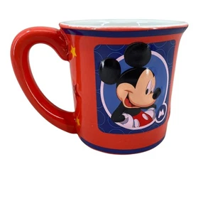 Disney Mickey and Minnie Coffee Mug Cup Red 3-D Houston Harvest 4" T x 4"D - Picture 1 of 11