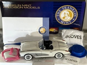 Franklin Mint 1958 Chevrolet Corvette Limited Edition 1/24 Diecast #0157/2500 US - Picture 1 of 18
