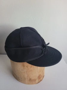 Cappello lana nero Stormy Kromer nuovo taglia 7 1/4 - Foto 1 di 9