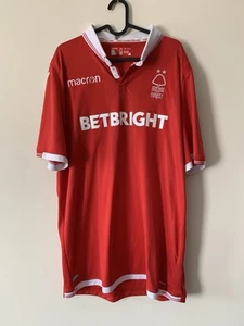 "Camisa de fútbol local Nottingham Forest 18/19 XXL/XXXL 25"" usada una vez Rojos NFFC"  - Imagen 1 de 5