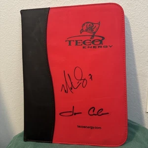 Tampa Bay Buccaneers Jon Gruden & Martin Gramatica 2003 Autograph Signed Binder - Picture 1 of 10