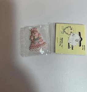 Vintage Just For Keeps viktorianische Tiere flache Rückseite Harz Charms "RAR" 1989 - Bild 1 von 1