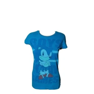 Vintage Made in USA Sonic The Hedgehog Sega Boys Play Games Youth Girls Shirt - Picture 1 of 6