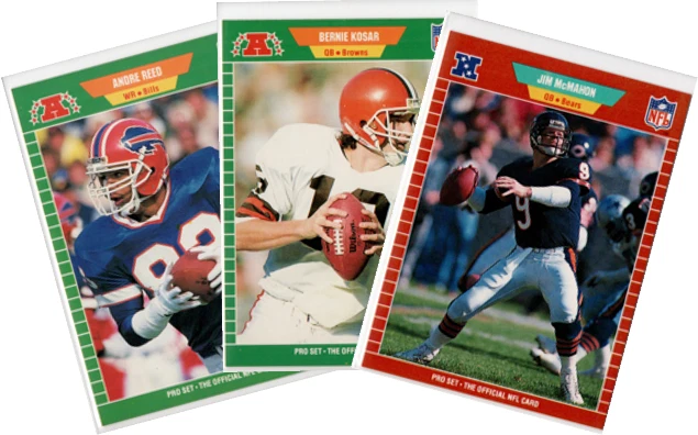 1989 Pro Set Football Singles 1-99, You Pick **Buy 2, Get 1 Free** - Image 1 of 1