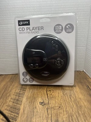 CD Player With FM Radio Anti-Skip Protection Earbuds NEW GPX PC332B Portable - Image 1 of 3