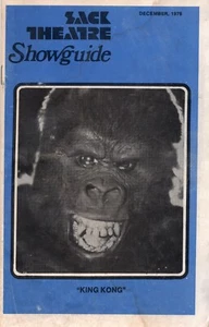 Vintage 1976 Sack Theatre Showguide King Kong Rare! - Picture 1 of 4