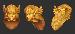 Valkyrie Female Fantasy Warrior Valhalla custom printed head for action figures - Picture 1 of 1