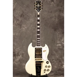 Epiphone Custom 1963 Les Paul SG Custom with Maestro Vibrola Classic White - Picture 1 of 12