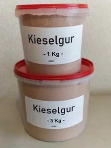 Kieselgur Pulver gebrannt im Trageeimer Diatomeenerde in 1 Kg / 3 Kg - Bild 1 von 3