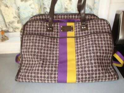 漂亮的 KATE SPADE DOT NOEL CHOC BRN 专利皮革 19.5X14.5 周末旅行双肩包 — 第 1/4 张图片