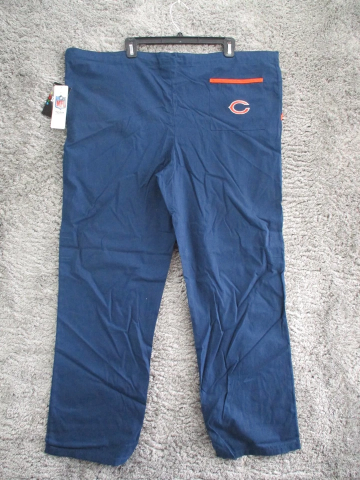 SCRUB DUDZ NFL CHICAGO BEARS MEDICAL SCRUBS PANTS LOUNGEWEAR SIZE XL DRAWSTRING - Image 1 of 4