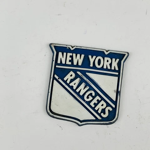 VINTAGE NHL N.Y. Rangers standing board hockey RUBBER  fridge  magnet Cover