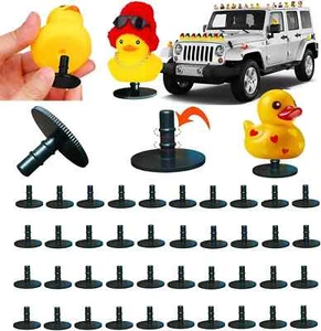 40PCS Jeep Duck Holder Rubber Duck Mount Duck Holder for Jeep Dash Plastic Duck - Picture 1 of 5