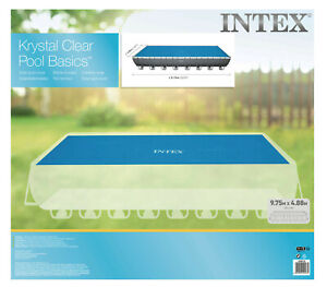 Intex 32ft x 16ft Solar Cover Retangular Ultra Frame Swimming Pool #28018
