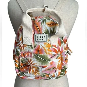 Billabong Canvas Tropical Print Mini Backpack - Picture 1 of 12