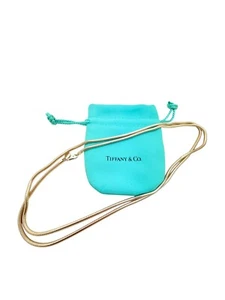 Tiffany & Co. Sterling Silver 32" Snake Chain 2.5mm Necklace - Pouch - Picture 1 of 4
