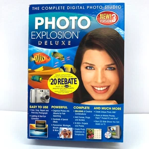 Photo Explosion Deluxe Version 3 Digital Camera Photo Studio Editing software - Picture 1 of 17