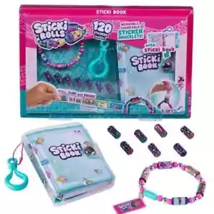 Sticki Rolls Sticki Book Wearable Sticker Armband -120 Sticker verschiedene Farben - Bild 1 von 4