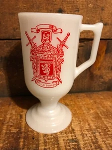 Vintage Hi-Lo Lounge Irish Coffee Mug Souvenir Podest Milchglas Athen GA - Bild 1 von 4