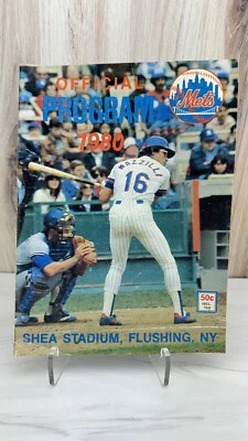 1980 New York Mets Baseball Program Lee Mazzilli Cover vs. San Diego Padres - Image 1 of 4
