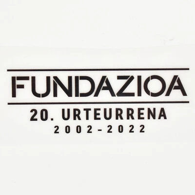2021-22 Parche Athletic Club Bilbao Fundazioa 20 Urteurrena Patch Repro