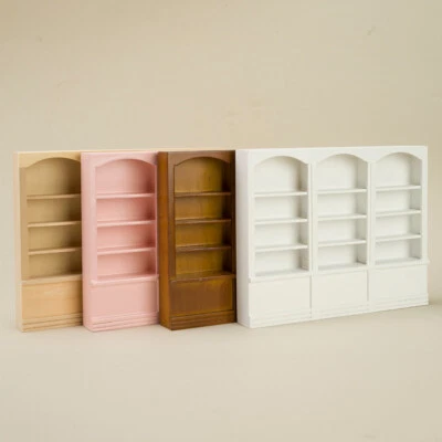 1:12 Scale Dolls House Bookcase Cabinet Miniatures Library Study Furniture Decor - Image 1 of 4