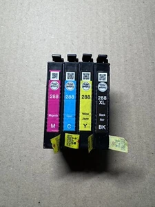 4pk Genuine Epson 288XL Black & 288 3-Color Ink XP330 XP430 XP434 XP435 XP446 - Picture 1 of 3
