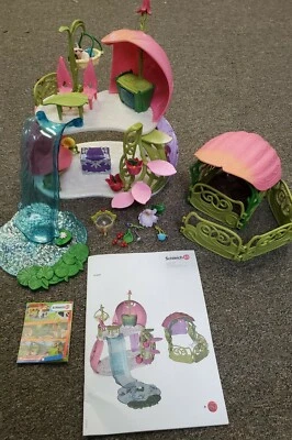 Schleich Bayala Glittering Flower House Unicorns Playset 42445 /used - Image 1 of 4