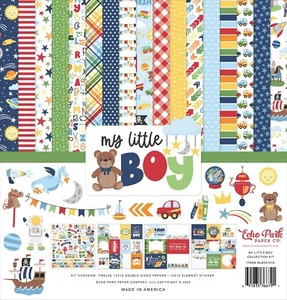 KIT COLECCIÓN ECO PARK - MI PEQUEÑO NIÑO - 12"X12" - 12 HOJAS + HOJA ADHESIVA - Imagen 1 de 14