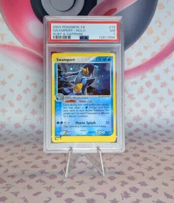2003 Pokemon EX Swampert Holo #13 Ruby & Saphire PSA 7 Near Mint - Image 1 of 2
